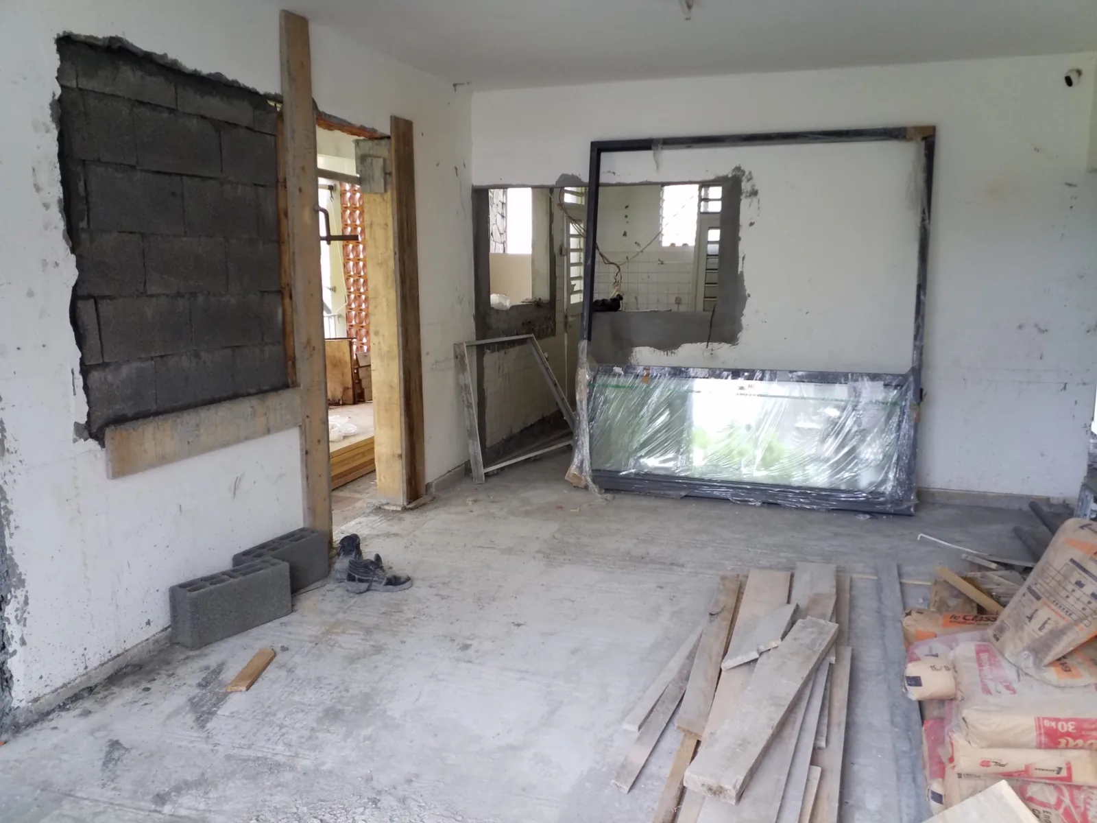 Réaménagement intérieur — chantier réel, Mars 2018